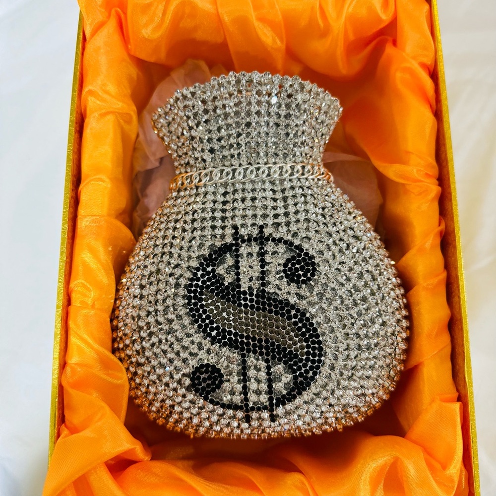 Rhinestone Dollar Sign Purse